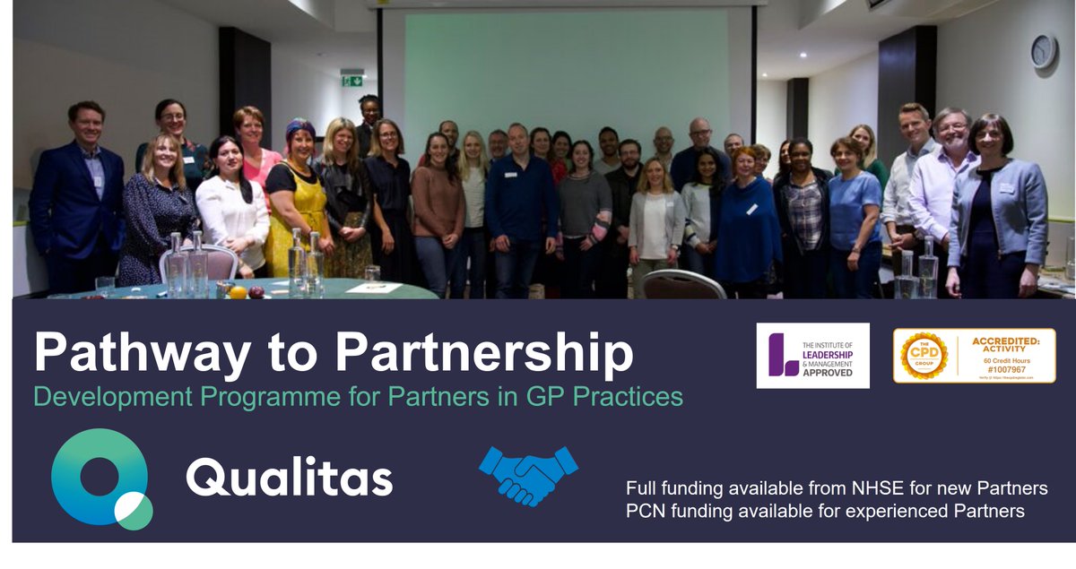 UKQualitas's tweet photo. Join our Development Programme #PathwaytoPartnership providing you with real General Practice examples of implementing Leadership, Strategy and Operations, providing a positive change for you, your staff and your patients
https://t.co/9unJhqBNDD
#GeneralPractice  #NHS #PCNs https://t.co/mFAAQUXCfv