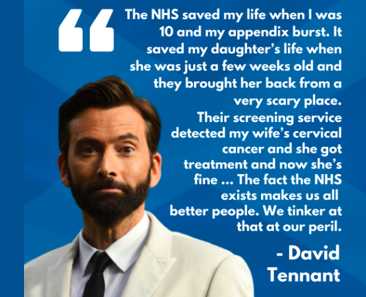 YourNHS2021's tweet photo. HAPPY NEW YEAR!
RT if you agree with these passionate words about the NHS from our supporter, David Tennant.
And please donate if you can at: https://t.co/Hah87obhPk
#NHS https://t.co/Yiv0vK85Zf