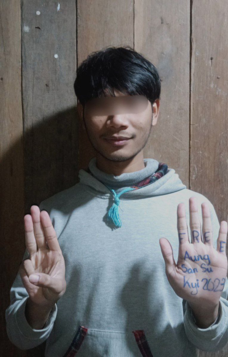 DemocraticYout8's tweet photo. Invite you to participate Social Media Photo Campaign online protest (photo campaign)
Campaign Date - 02,03,04 Jan, 2023
#national_independent  
#never_forgive_never_forget
#ဝမ်းနည်းမှုကို_‌တော်လှန်ခွန်အားအဖြစ်ပြောင်းကြ 
#တမျိုးသားလုံးလွတ်လပ်ဖို့_အာဏာဖီဆန်အံတုမှု_အရှိန်မြှင့်စို့ https://t.co/qxqbPnGSw7
