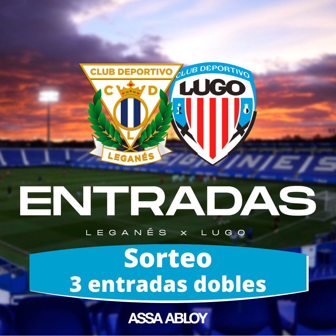 🚨SORTEO🚨
Gana una de las 3 entradas dobles que sorteamos para el <a href="/CDLeganes/">C.D. Leganés</a> - <a href="/CDeportivoLugo/">Club Deportivo Lugo 🪓</a> del 06/01 a las 21:00 🎫
Participa:
➡️Síguenos
➡️Sigue a <a href="/CDLeganes_Fem/">C.D. Leganés Femenino</a> 
🔁 RT este tuit
❓ ¿Cómo se llama el Rey Mago de las puertas automáticas Peatonales? 
Ganadores👉🏽 05/01 15 hrs