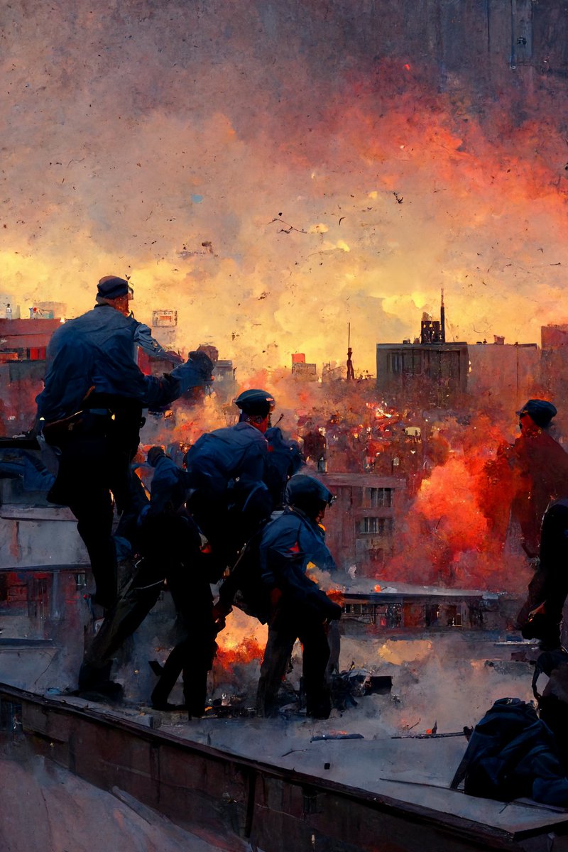 GM all ! 
Sunset police fight here