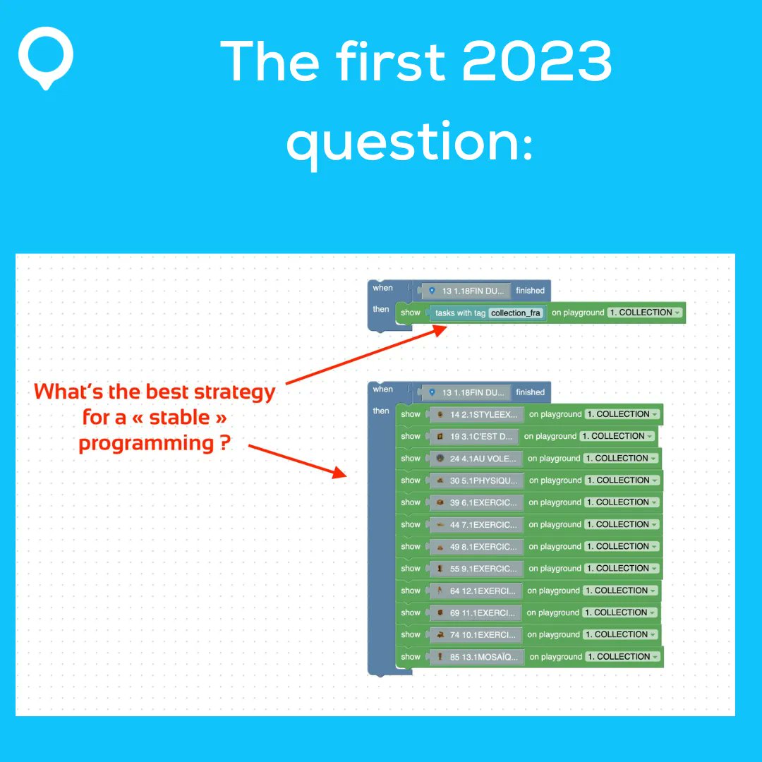 loquizgame's tweet photo. Thanks to the game expert @morphomerle for the answer.
According to you, what is the best strategy for stable programming?
😉The top one
🙂The bottom one
#loquiz #game #gamecreation #expertanswer #gamification #programming https://t.co/NIHWxGspNF