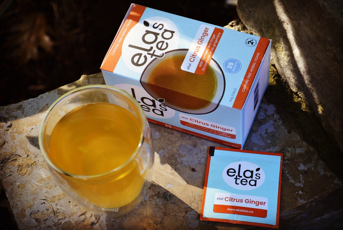 elasteacompany's tweet photo. Ginger and Turmeric ease body inflammation. ela’s Citrus Ginger has both of these ingredients and a pinch of citrus. This tea is awesome! https://t.co/TZC3MnQF8z