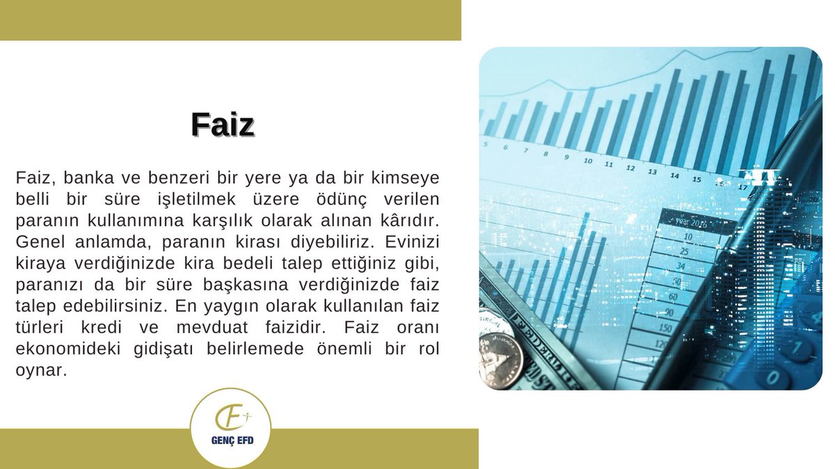 Ekonomi-Finans Terimlerini Öğreniyoruz
#ekonomi #finans #faiz #gencefd