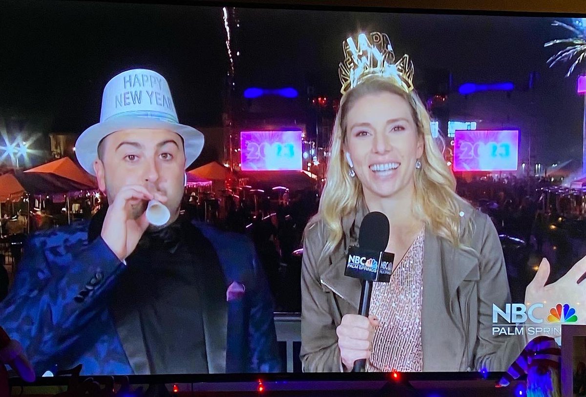 Happy New Year from the west coast! Thank you @aguacalientecasinos for having us! We had a blast hosting the coverage! #NYE 🥂 to 2023 <a href="/oliviasandusky/">Olivia Sandusky NBC PS</a>