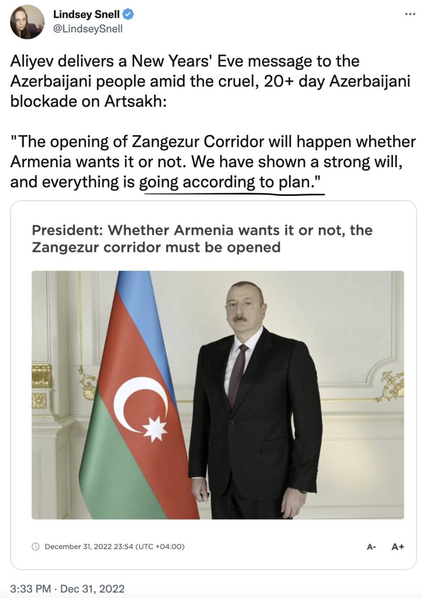LaNelle64989432's tweet photo. With your inaction you all are contributing to the genocide of 120,000 people. 
Sanctioning #GenocidalPutin for committed war crimes, but conducting business with #GenocidalAliyev--helping him to complete the Armenian Genocide.  
World Wake UP! #PreventGenocide--#StopAliyev https://t.co/VSzV7qNQLe