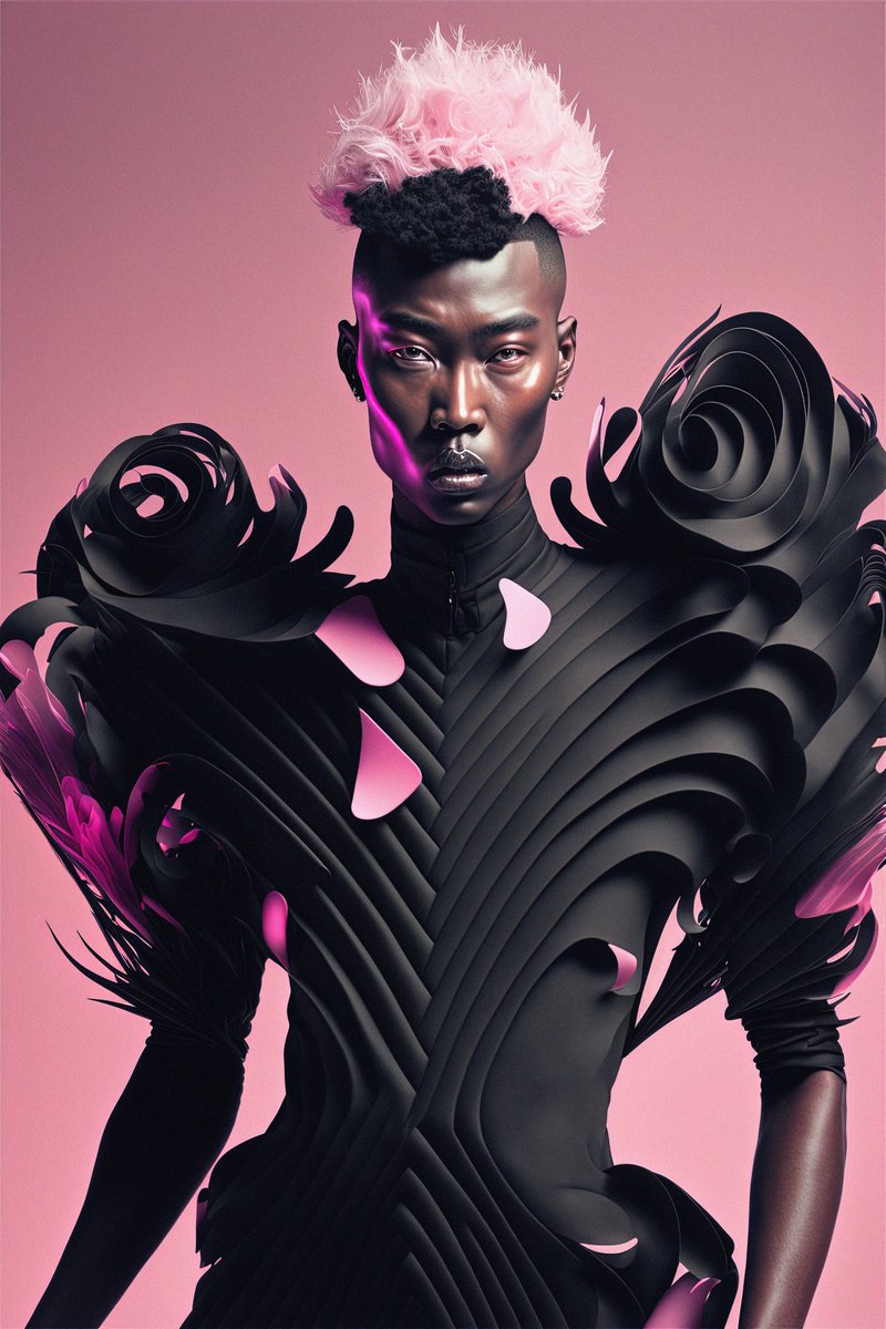 kikanicolela's tweet photo. I have been wanting to make a thread about my #aifashion collection ЩΛKΣ ЦP, which I have been working on since late October.

Today I am starting an auction for these 2 1/1 pieces, so I thought it was a good moment to dive into the motivations &amp; stories behind the series. 

🧵👇 https://t.co/BioCGNUe2x