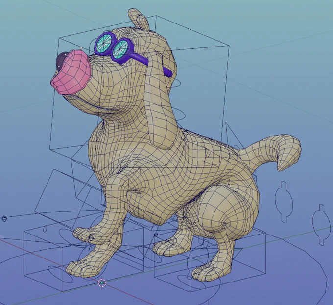 Blenderも頑張ってるぜ!!今日の頑張ってるぜは、リグ付け～～～～!!Rap どうした!!!!!!ちょっと、とんでもない事になっています!!お座りもままならない状況!!明日、ボーンの位置調整と、ウエイトペイントやり直してみようかな?つづく!!ババ～ン!!#Blender3d #aoutorig 