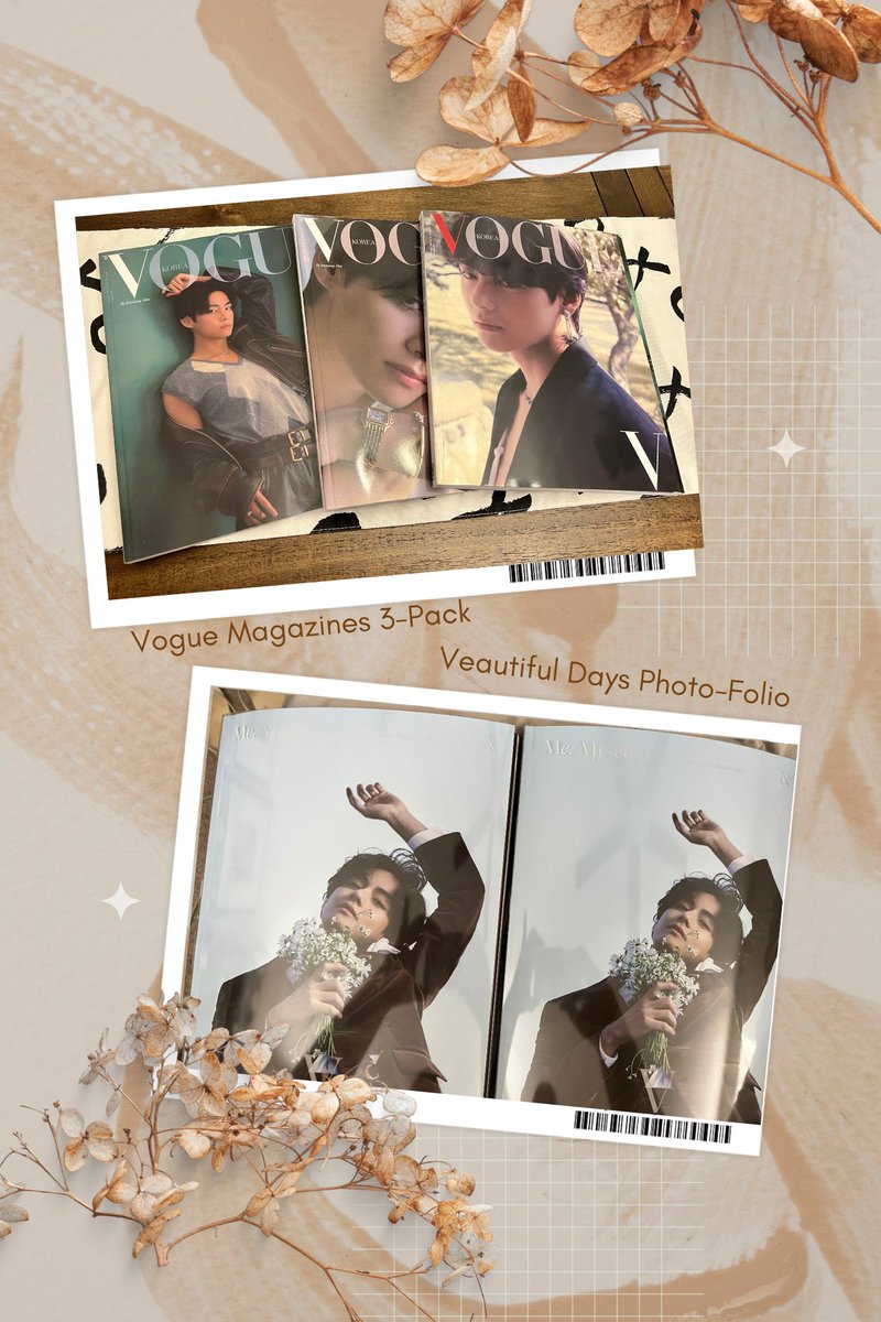 📣 Have you joined Tae's birthday buying party? Enter this giveaway as winners will receive #TAEHYUNGxVOGUE magazines or Tae's #VeautifulDays Photo-Folio!

US applicants only~ Fill the form & upload proof of purchasing Christmas Tree in this tracking week: forms.gle/fb28w3E39DmR1K…