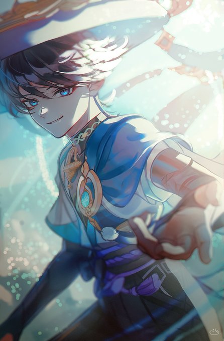 僕の手を取って。放浪者くんお誕生日おめでとう!#放浪者生誕祭2023 #wanderer #GenshinImpact 
