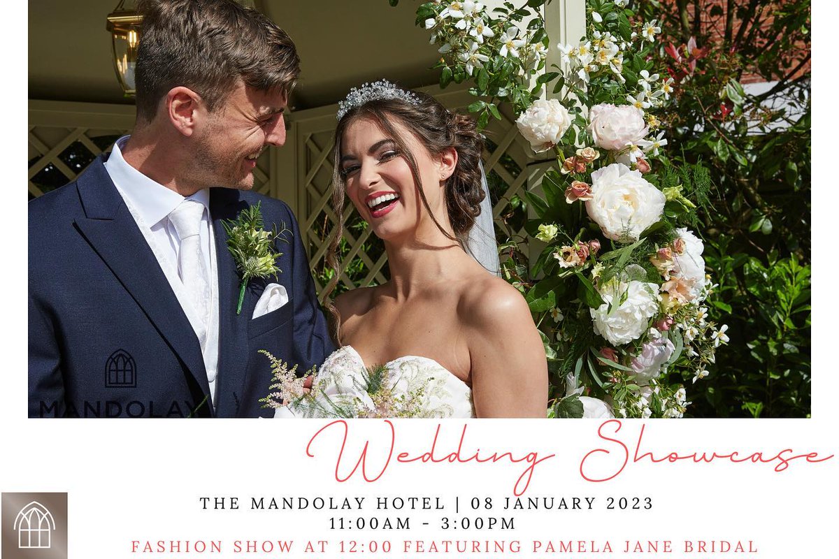 Join us for our Mandolay wedding showcase with a fashion show featuring Pamela Jane Bridal Boutique, and our preferred vendors in florals, entertainment, baking artistry, decor and much much more. Join us on the 8th of January 2023!