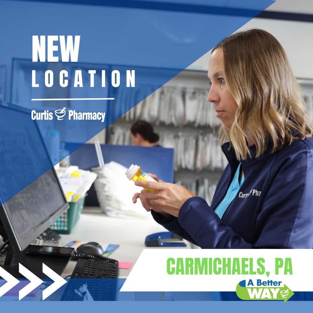 We officially have a 4th Curtis Pharmacy location! 🎉 We're so excited to officially be in Carmichaels, PA!
