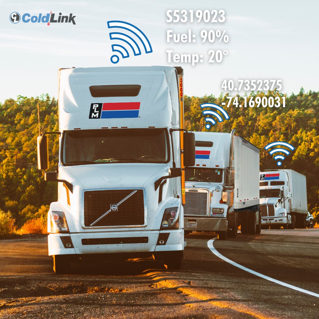 PlmFleet's tweet photo. #ColdLink tracks your refrigerated trailer fleet from exact location, to fuel level, to temperature, to maintenance alerts and more! Have the comfort of knowing everything about your trailer with ColdLink. https://t.co/VN5W7BN2qr