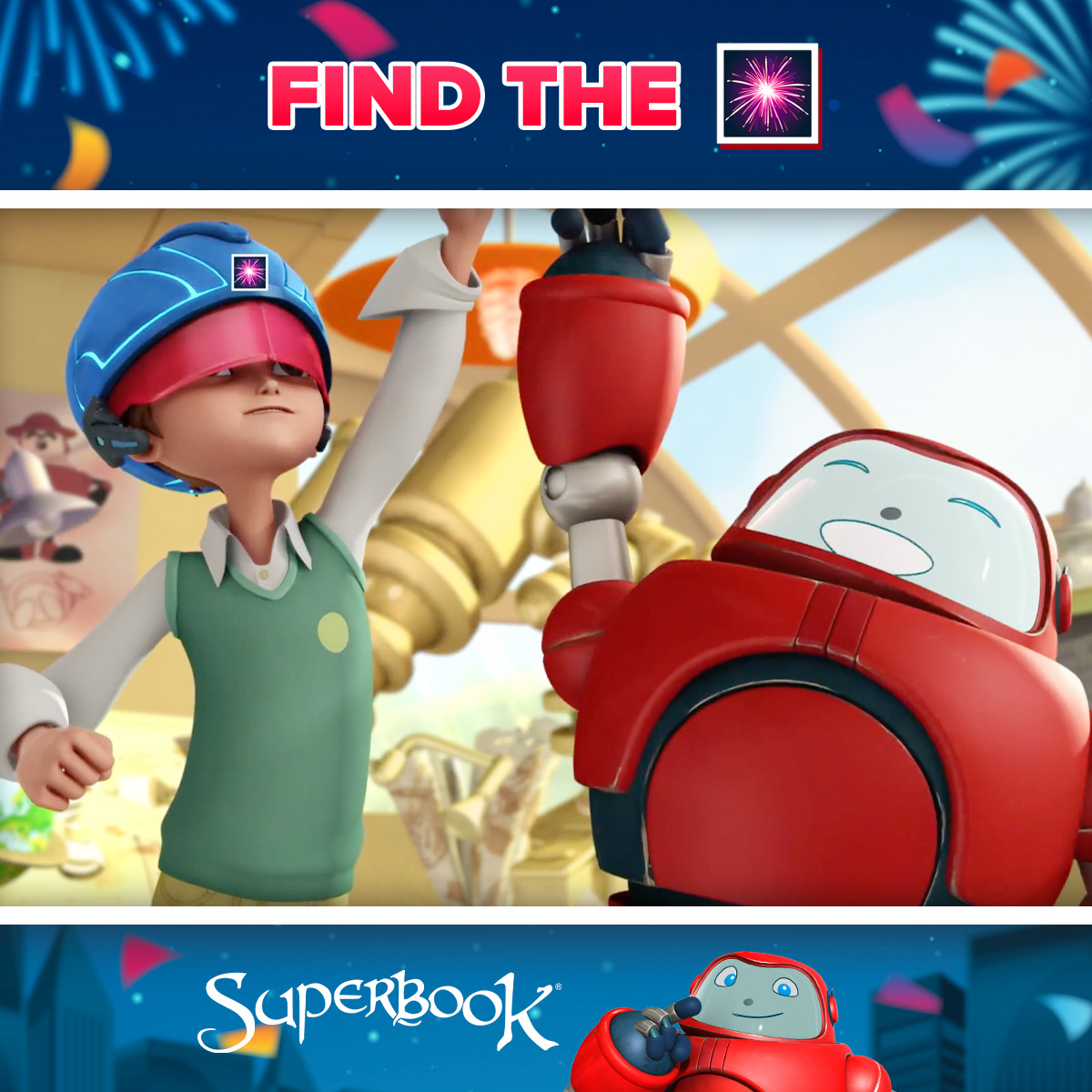 SuperbookTV's tweet photo. The search for the firework continues! Reply with your answer! πππ #FindTheFirework #NewYearGames #TwitterGames https://t.co/893IDpo09K