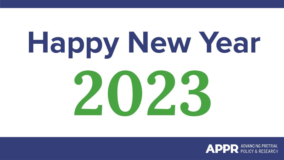 Advancing Pretrial Policy and Research (APPR) tweet media