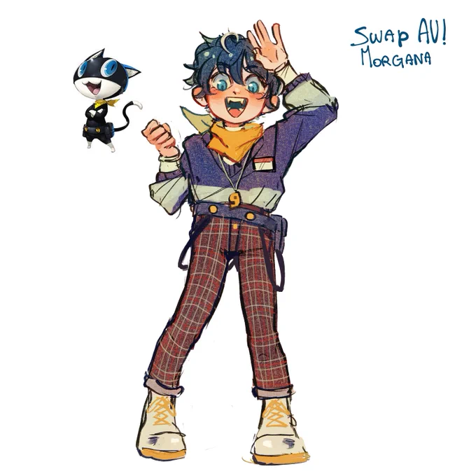 swap AU mona!! your friendly neighborhood (cat) hall monitor!! 