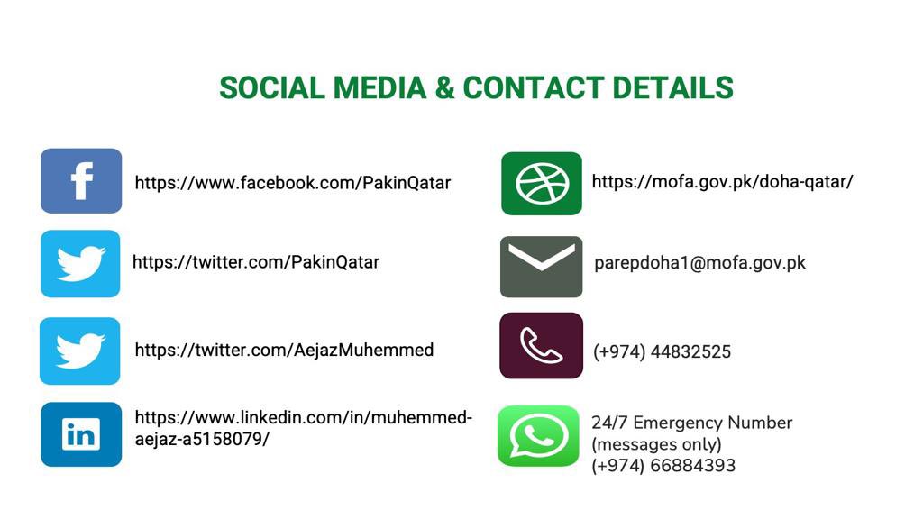 Pakistan Embassy Qatar tweet media