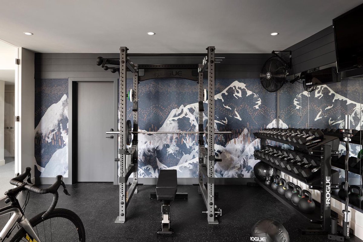 CatalystBuilds's tweet photo. The perfect home gym to realize your New Year’s fitness resolution. 💪🏼 Not ready yet? Swipe to see the ultimate cozy space only a few steps away. 
.
design: Form Interiors
build: @CatalystBuilds 
📸: Eymeric Widling 
#resolution #newyear #fitness #motivation #goals #renovation https://t.co/l51sTkAnnd