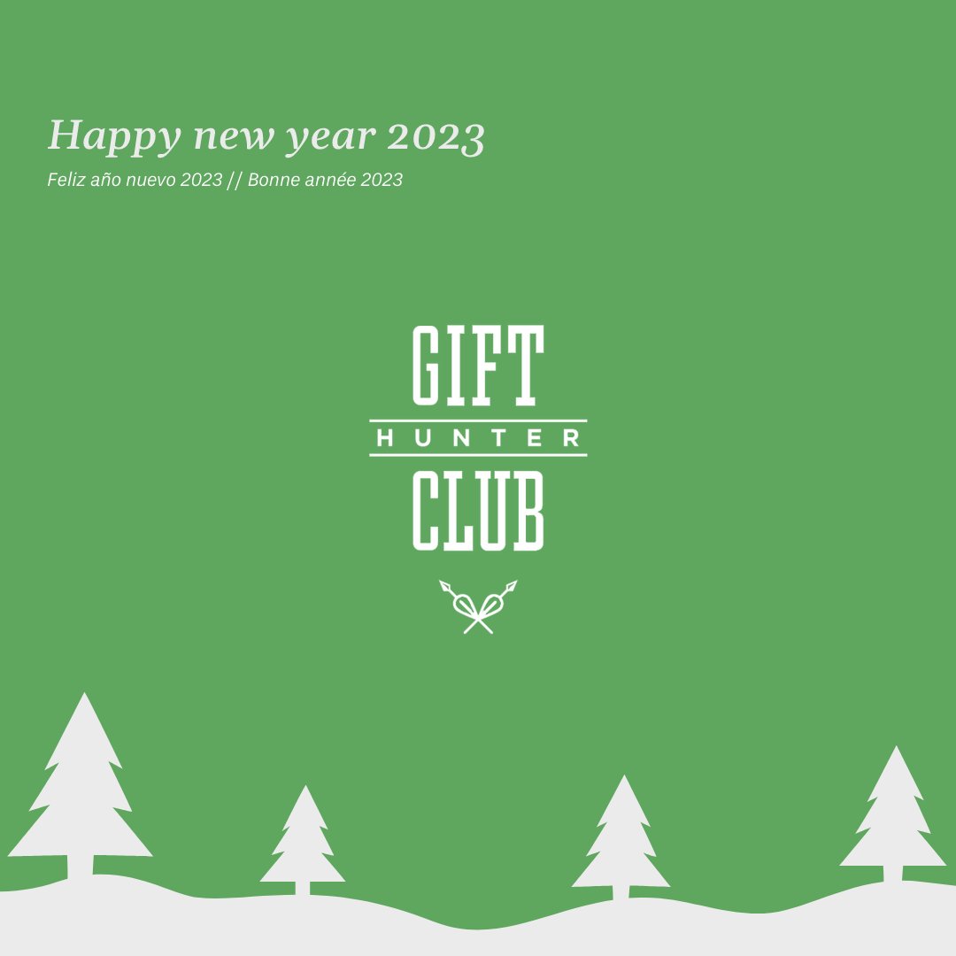 GHC_es's tweet photo. En 2022, Gift Hunter Club celebró su 10º aniversario, pero esperamos que lo mejor aún esté por venir. ¡Feliz 2023, gift hunters! https://t.co/a27adY1Rmm