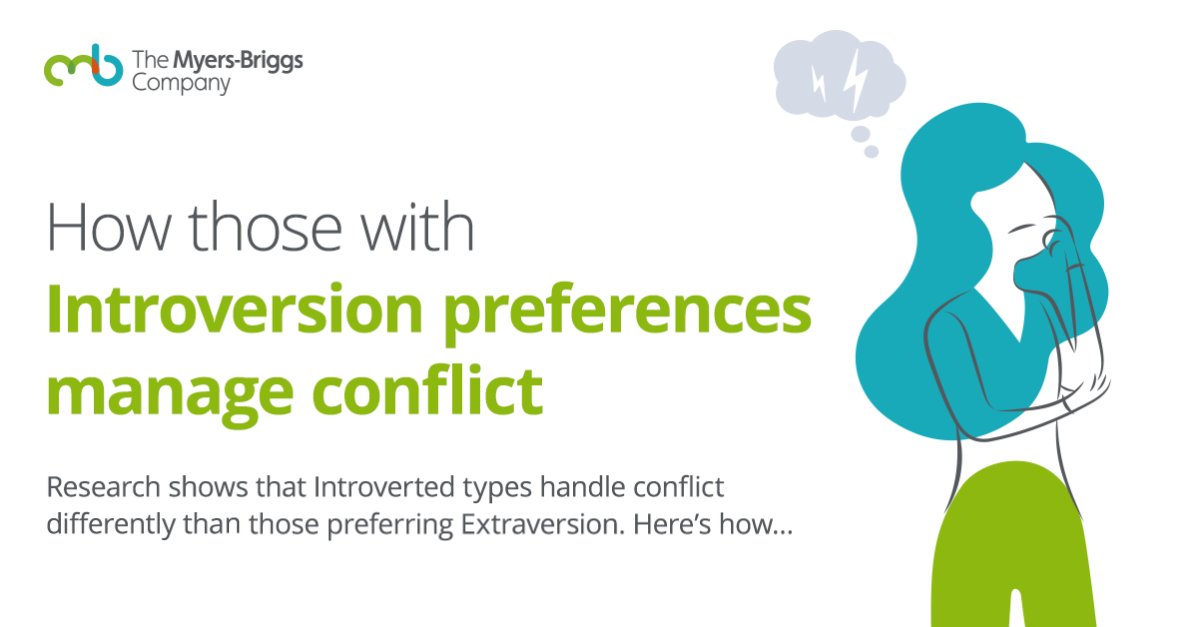 themyersbriggs's tweet image. In celebration of #WorldIntrovertDay, we are focusing on #Introversion and #Conflict. 
Read our blog on How those with Introversion preferences manage conflict: bit.ly/3Cgrier