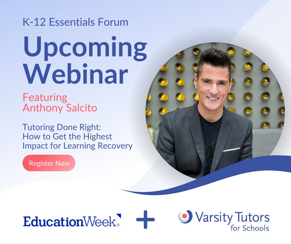 Over half of US schools use #highdosagetutoring to support learning recovery. Join us on Feb. 2 for <a href="/educationweek/">Education Week</a>'s K-12 Essentials Forum as we discuss evidence-backed tutoring and how to effectively scale a district-wide tutoring program. 

Register Now: bit.ly/3WsDIbi