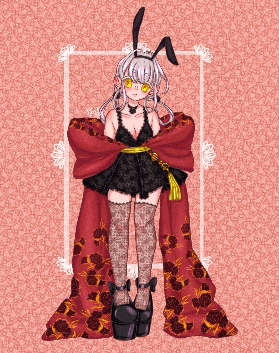 Bambo0Cheese's tweet photo. A little late but happy new year guys :D

#HNY2023 #HappyNewYear2023 #digitalart #bunnygirl https://t.co/9N0N0j0qmi
