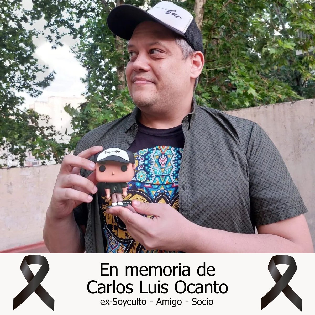 Devastados por el abrupto fallecimiento de nuestro amigo, socio y ex-colega en soyculto: Carlos Luis Ocanto.
Nuestros pensamientos van a su familia, sus amigos y sus colegas en Cambur