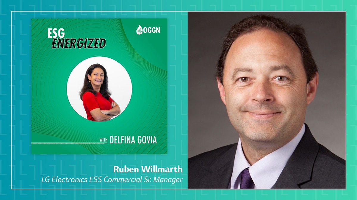 LG_ESS's tweet photo. Explore the new era of commercial energy usage and storage with ESG Energized. In this episode, host Delfina Govia interviews Ruben Willmarth, #LGESS Commercial Sr. Manager. Listen at https://t.co/1YjFXaT2XM.
#podcast #ESS #ESG #innovativetechnology https://t.co/yQ4S5kD1Nt
