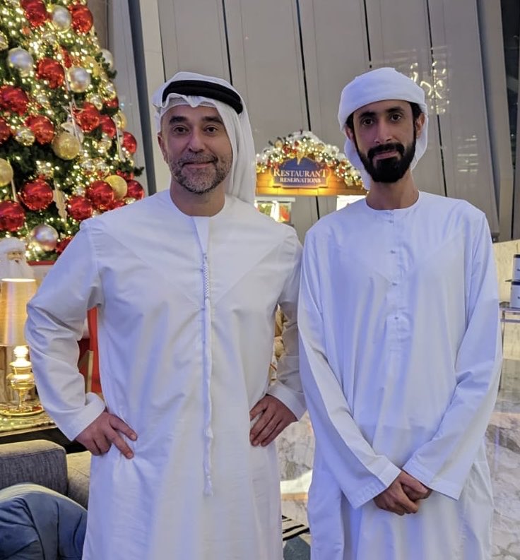 With Ahmed alMheiri, world class Emarati theoretical physicist. An honour to meet this wonderful person and brilliant mind.