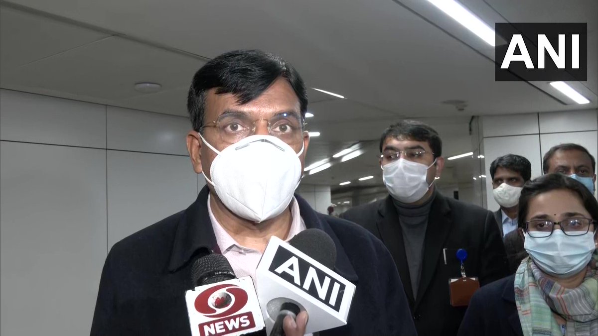 International travellers from high-risk countries have to mandatorily upload their RT-PCR report on Air Suvidha before arrival in India. We are randomly testing 2% of all international passengers arriving at all airports for COVID-19: Union Health Minister Dr Mansukh Mandaviya