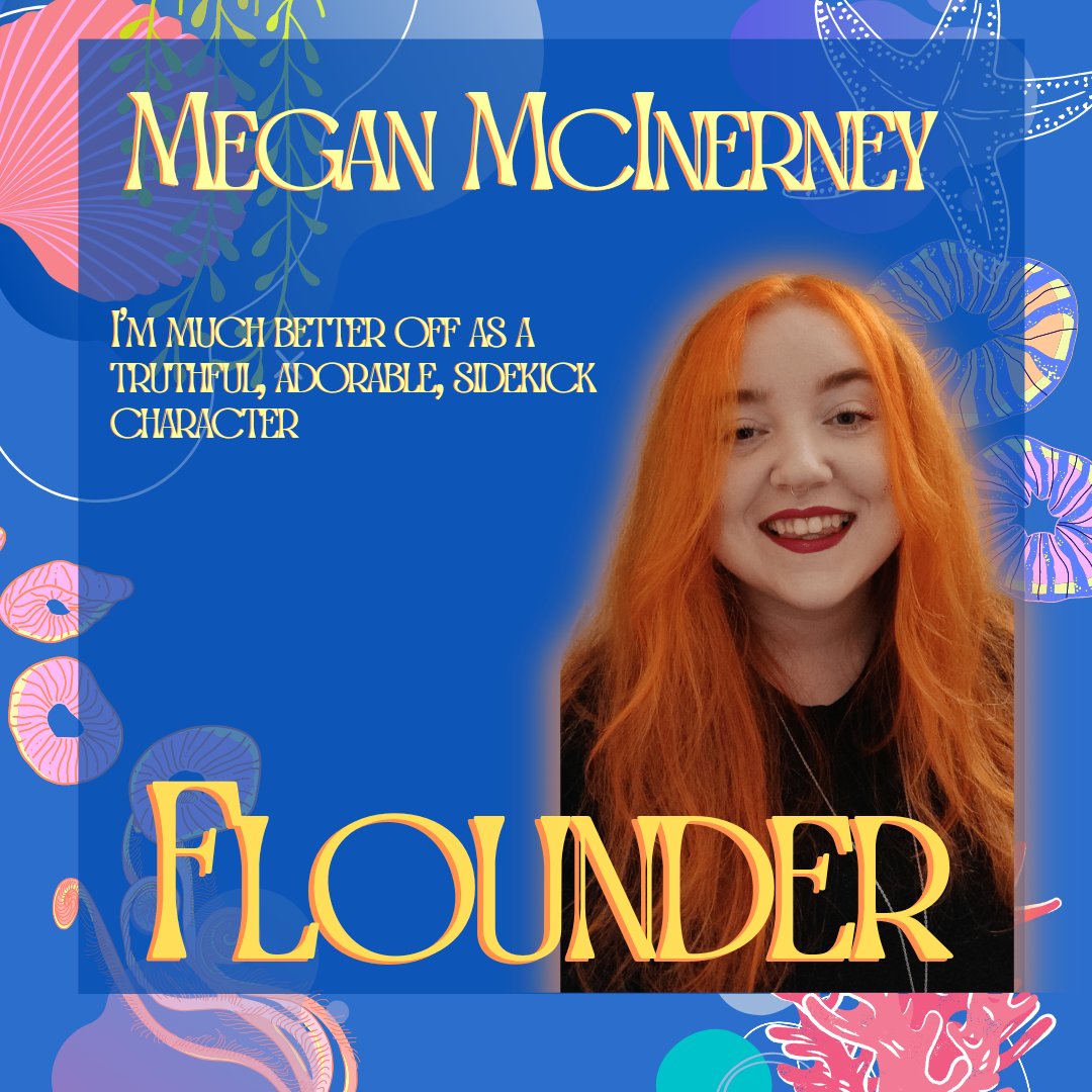Hiii Guppies, it's Ariel's best friend Flounder! 

Played by Megan McInerney, Flounder is loyal, funny and a terrrrrible liar. 

Get your tickets now before they sell out! 

baldoylemusicalsociety.ie/products/the-l…