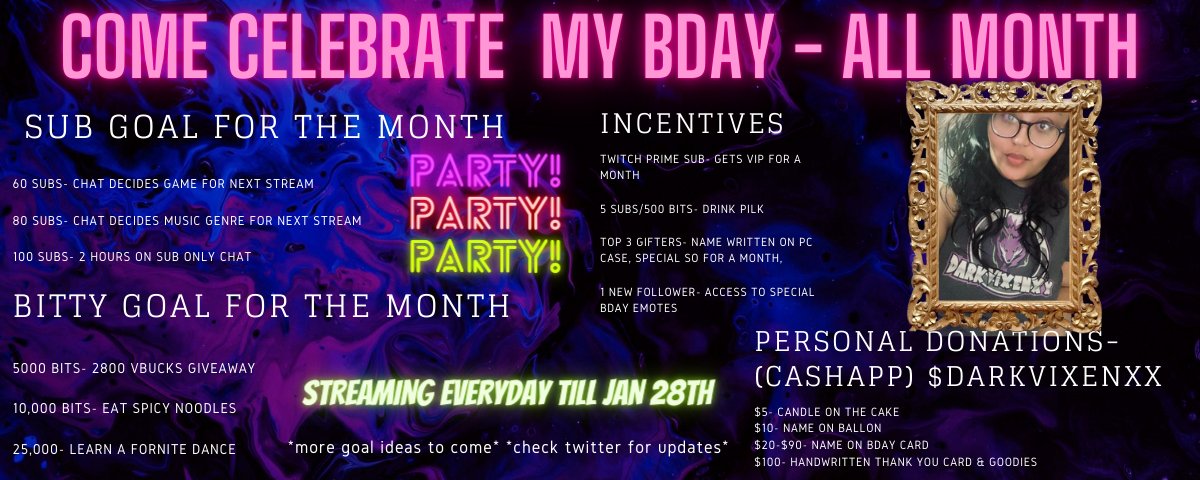 MsViXyStiXx's tweet photo. #darkvixenxx #thevixenden #thetank #thegrindcrew #thefieryfam #TwitchStreamers #bdaython #gamermom #twitchaffiliate https://t.co/DoHqzaon6q