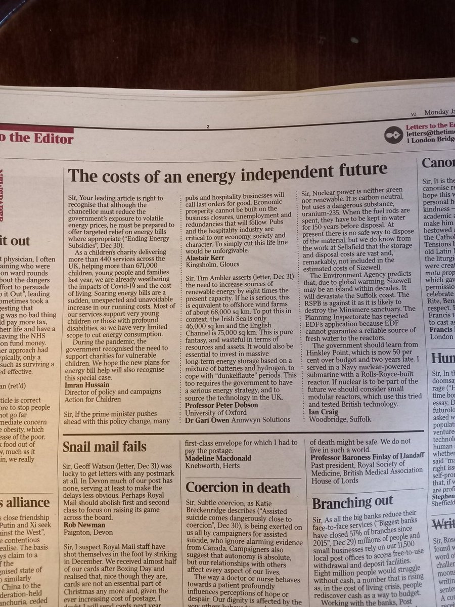 My letter in today's @thetimes if @RishiSunak plans to cut aide for businesses for energy bills by half, it will mean that many of our beloved #UKpubs & the wider #hospitality sector will face many closuers. @CampaignforPubs @CAMRA_Official #SupportourPubs #UKpubs #Hospitality