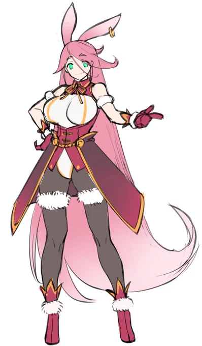 兎年にちなんだバニーオリキャラ考えてる。まぁ三が日には間に合わないのだが 