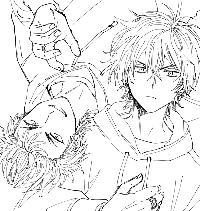 ⛸🐺塗り絵 