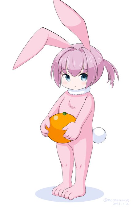 「pink hair rabbit costume」 illustration images(Latest)
