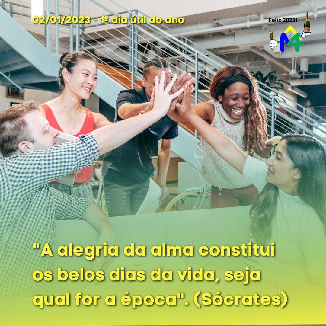 m4comunicacao's tweet photo. Primeiro dia útil do ano! Iniciemo com o pé-direito e muita alegria no coração. Sucesso a todos em 2023!

#anonovo #2023 #m4comunicacao #m4comunicacaooficial #assessoriademarketing #assessoriadeimprensa #assessoriadecomunicacao https://t.co/GtcBZSl2CC