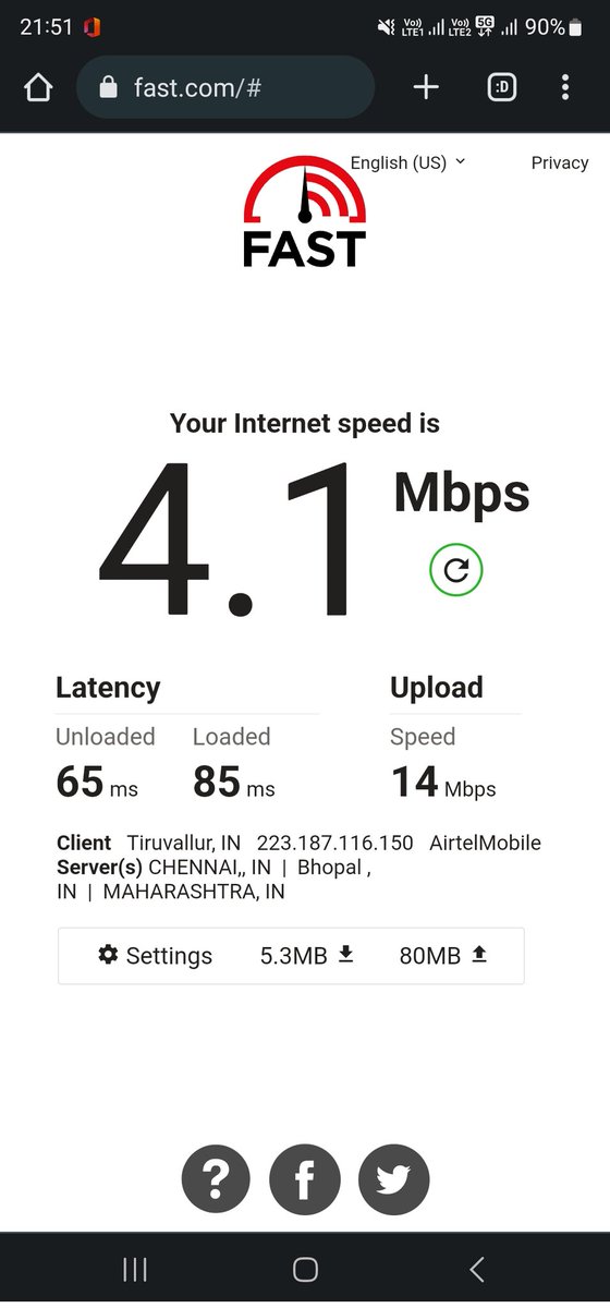 PincodedChennai's tweet photo. @airtelindia @Airtel_Presence @airtelindia raised complaints and am yet to hear from you.  5G not even 5mbps ! https://t.co/24hTX41DkI
