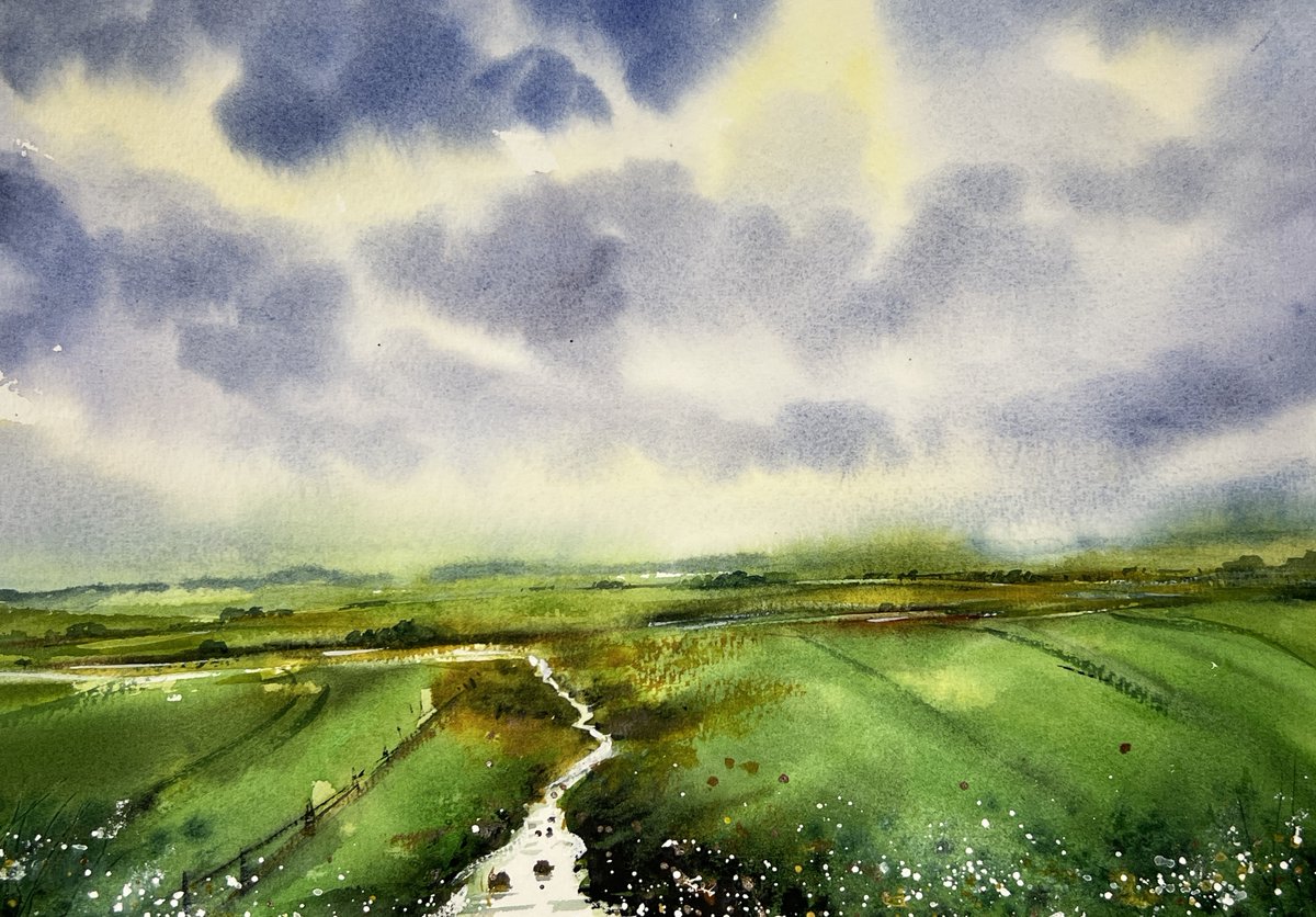 My latest painting on YouTube: #watercolor #watercolour #watercolourpainting #watercolorlandscape #watercolortutorial #watercolorvideo #watercolorlesson #watercolourbeginners ##watercolourbeginners