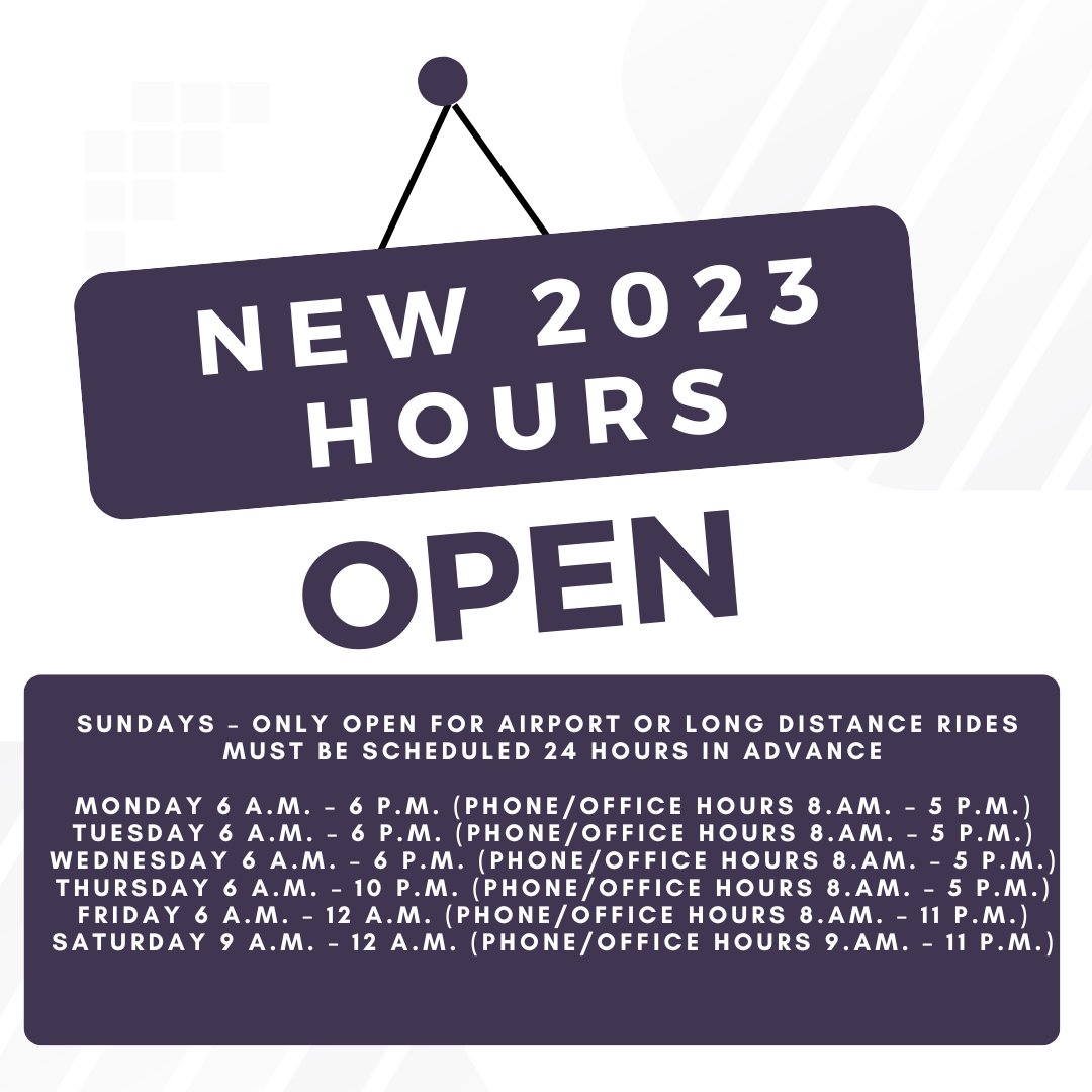 FuquayTransport's tweet photo. Fuquay Transportation Hours for the New Year: https://t.co/fOzT10KIUY