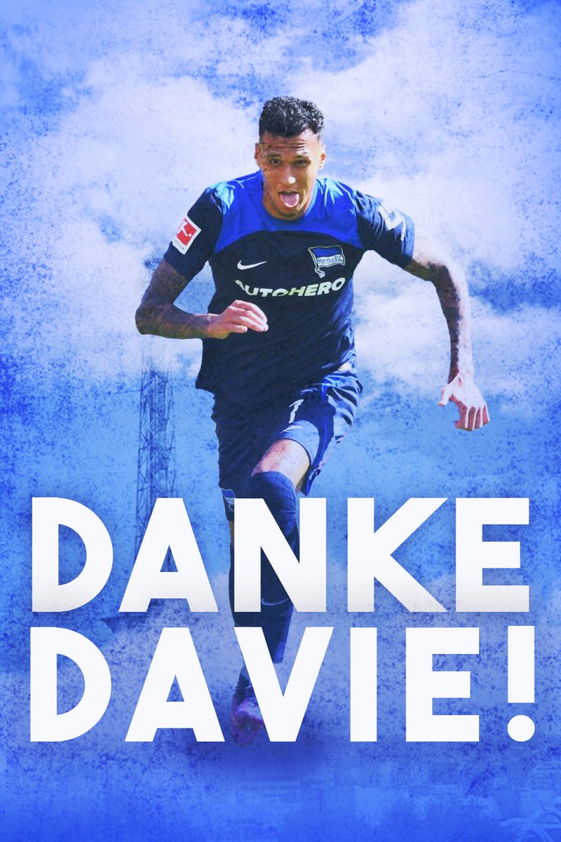 Danke für 4 Jahre im Blau-Weißen Trikot. Danke dafür, dass du immer 100% gegeben hast. Danke für alles. Viel Glück und alles Gute auf deinem weiteren Weg @davieselke27 . 💙👋 #hahohe #herthabsc