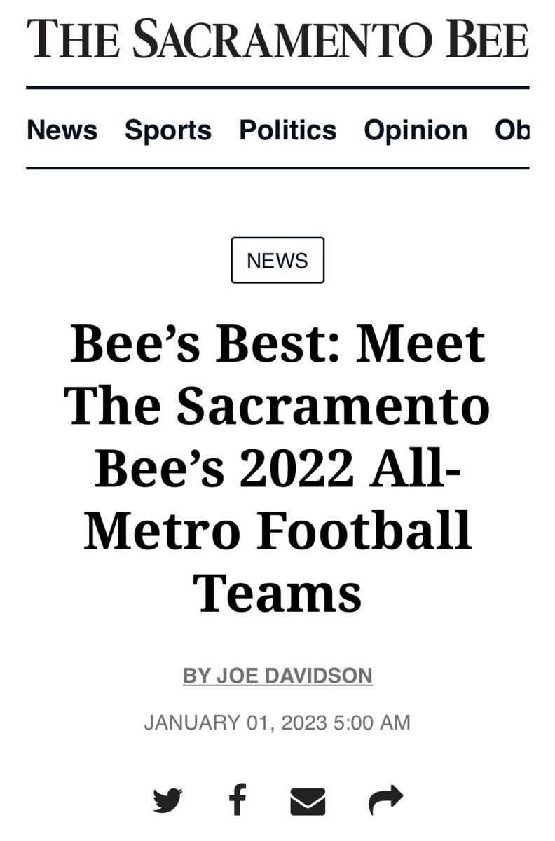 GavinMolloy7's tweet image. Thank you @SacBee_JoeD  and @sacbee_news  for naming me 2nd Team All Metro at Linebacker for my Jr Season.  This was my first season playing LB and I appreciate the notice.

@ORHS_Football @coachtoakridge