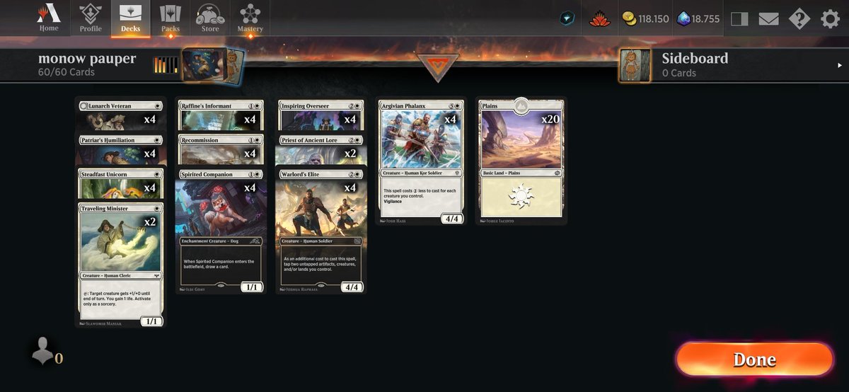 Easy first token thank to <a href="/MrChecklistcard/">Simon Nielsen</a> WW list, 4/4s are great in the mirror and against 3dmg removals
<a href="/fireshoes/">Robert Taylor🔥</a>