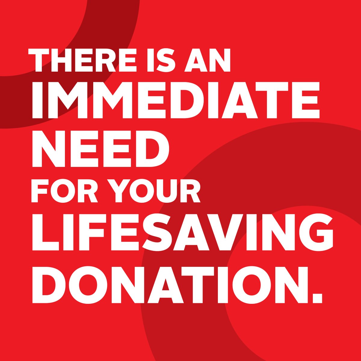 There is an immediate need for donors. 

Right now, patients’ needs are still being met by the smallest donor base in a decade, but this is not sustainable.  Every donation counts. Donors of all types help to keep Canada’s Lifeline strong. Book now at ow.ly/aRug50Mgzcj
