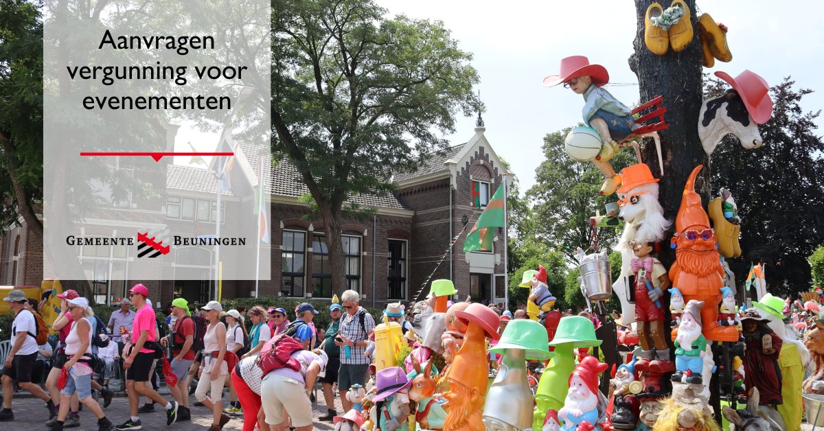 Het evenementenseizoen komt er sneller aan dan je denkt! 
Wil je een evenement zoals een braderie, kermis of ander publieksevenement organiseren in onze gemeente? Vul dan op tijd het evenementenaanvraagformulier op onze website in ⤵️
bit.ly/3i3lTRh.