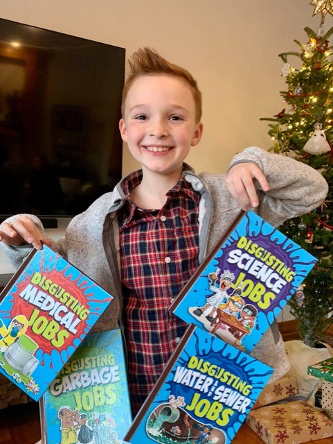 One happy customer of the Awesome Disgusting Careers series from @RabBooks 'I love theses books! They are cool, funny and educational...but sometimes they can be gross!' P.K. age 8 #nonfictionforkids