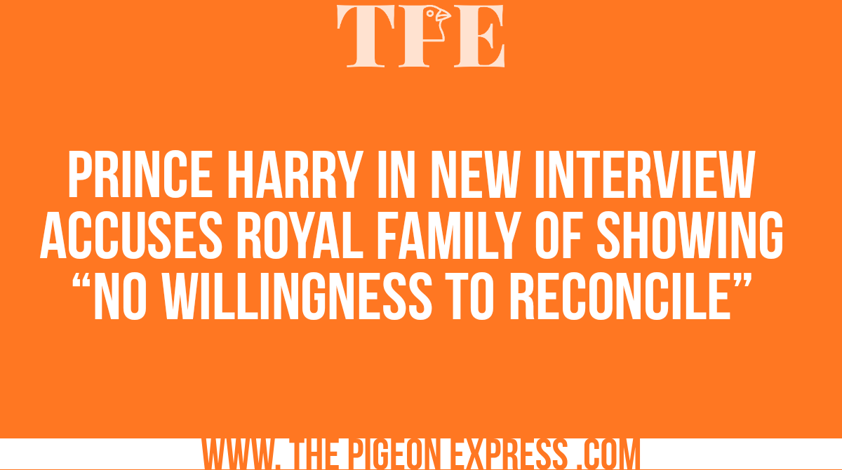 PigeonExpress_'s tweet photo. Prince Harry takes swipe at his father King Charles, brother Prince William in interview with broadcaster Anderson Cooper 

#PrinceHarry #RoyalFamily #KingCharles #PrinceWilliam https://t.co/NTo84svvQ5
