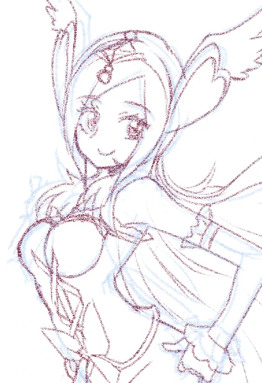 他の人のに比べるともしかして小さい?多分、サイズ端から端まで使い切るくらいで描く方が良いと思ってるのだが 