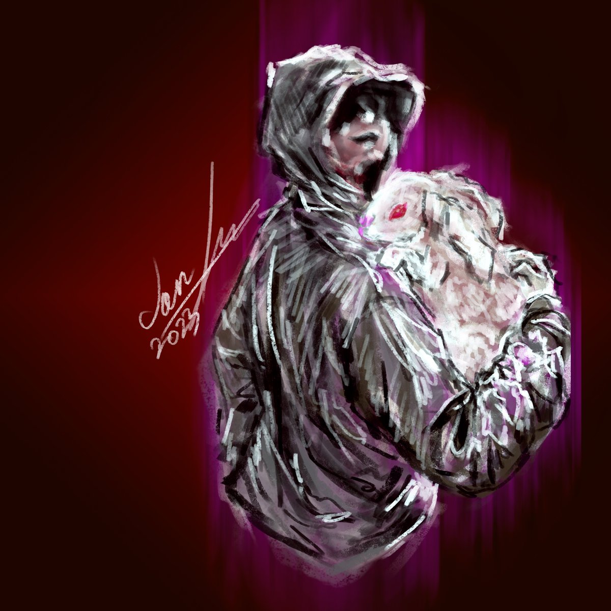 Lee_tulpa's tweet image. the main character of #projectgallery that I write music for.
We released the first chapter on youtube on December 30 with English subtitles, go check it out (Gallery, Chapter 1: Portrait of the Viscountess Marie Laure de Noailles).
#ArtistOnTwitter #artistsontwitter #photoshop