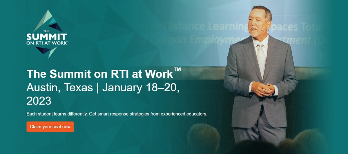 Solution Tree (@solutiontree) on Twitter photo Just a few weeks until the Summit on RTI at Work! Who’s going? 🙋🙋♂️
Claim your seats while you still can! Join <a href="/mikemattos65/">Mike Mattos</a>, <a href="/lcruzconsulting/">Luis F. Cruz</a>, <a href="/NicoleDimich/">Nicole Dimich (she/her)</a>, <a href="/unfoldthesoul/">Ken Williams</a>, & more for sessions designed to increase individual & collective efficacy. bit.ly/3HqiDY5 Just a few weeks until the Summit on RTI at Work! Who’s going? 🙋🙋♂️
Claim your seats while you still can! Join <a href="/mikemattos65/">Mike Mattos</a>, <a href="/lcruzconsulting/">Luis F. Cruz</a>, <a href="/NicoleDimich/">Nicole Dimich (she/her)</a>, <a href="/unfoldthesoul/">Ken Williams</a>, & more for sessions designed to increase individual & collective efficacy. bit.ly/3HqiDY5